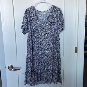 J Crew tiered floral flowy dress